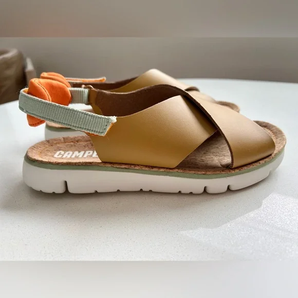 Camper Yellow and Orange Women's Sandals - Picture 5 of 8